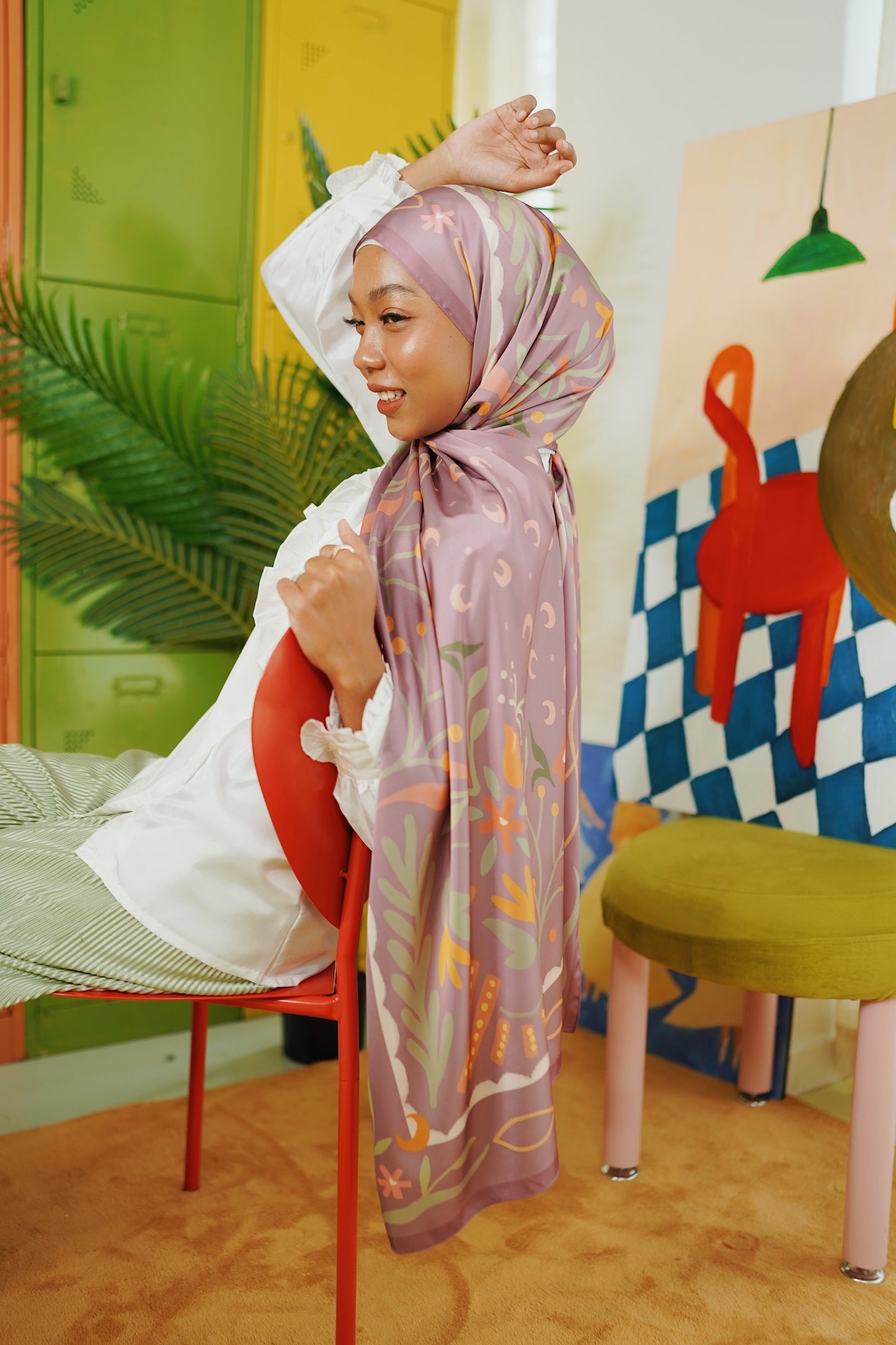 Berangan Shawl (Plum)