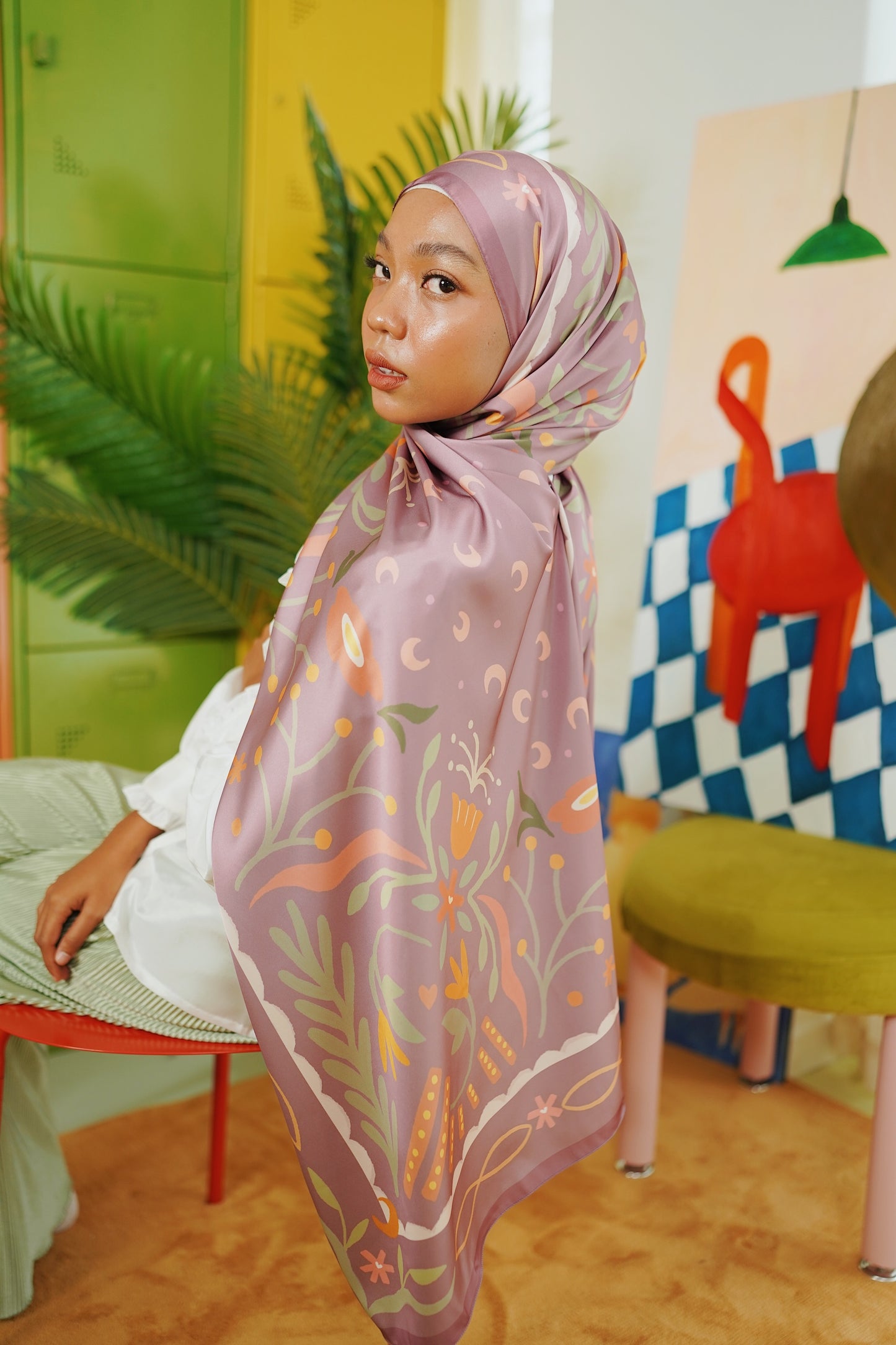 Berangan Shawl (Plum)
