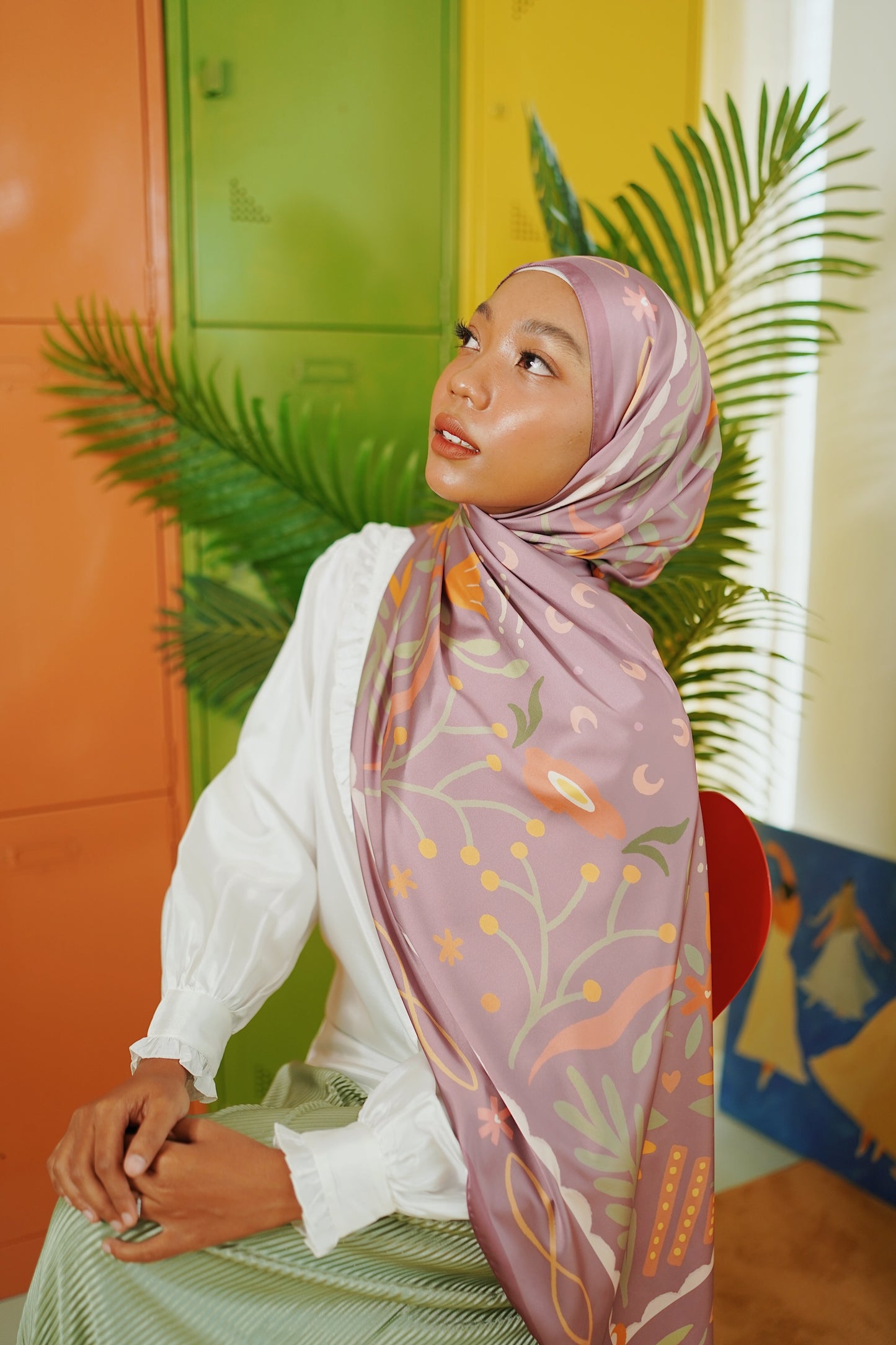 Berangan Shawl (Plum)