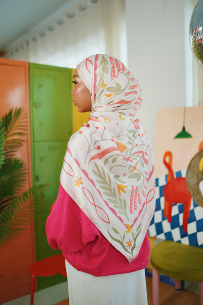 Berangan Shawl (Bubblegum)