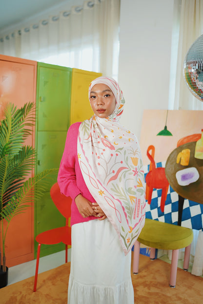 Berangan Shawl (Bubblegum)