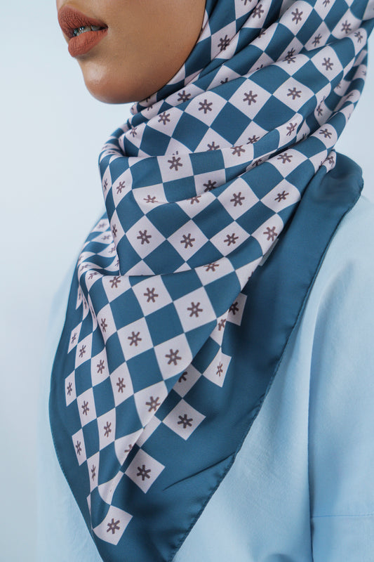 Monogram Square (Navy Blue)