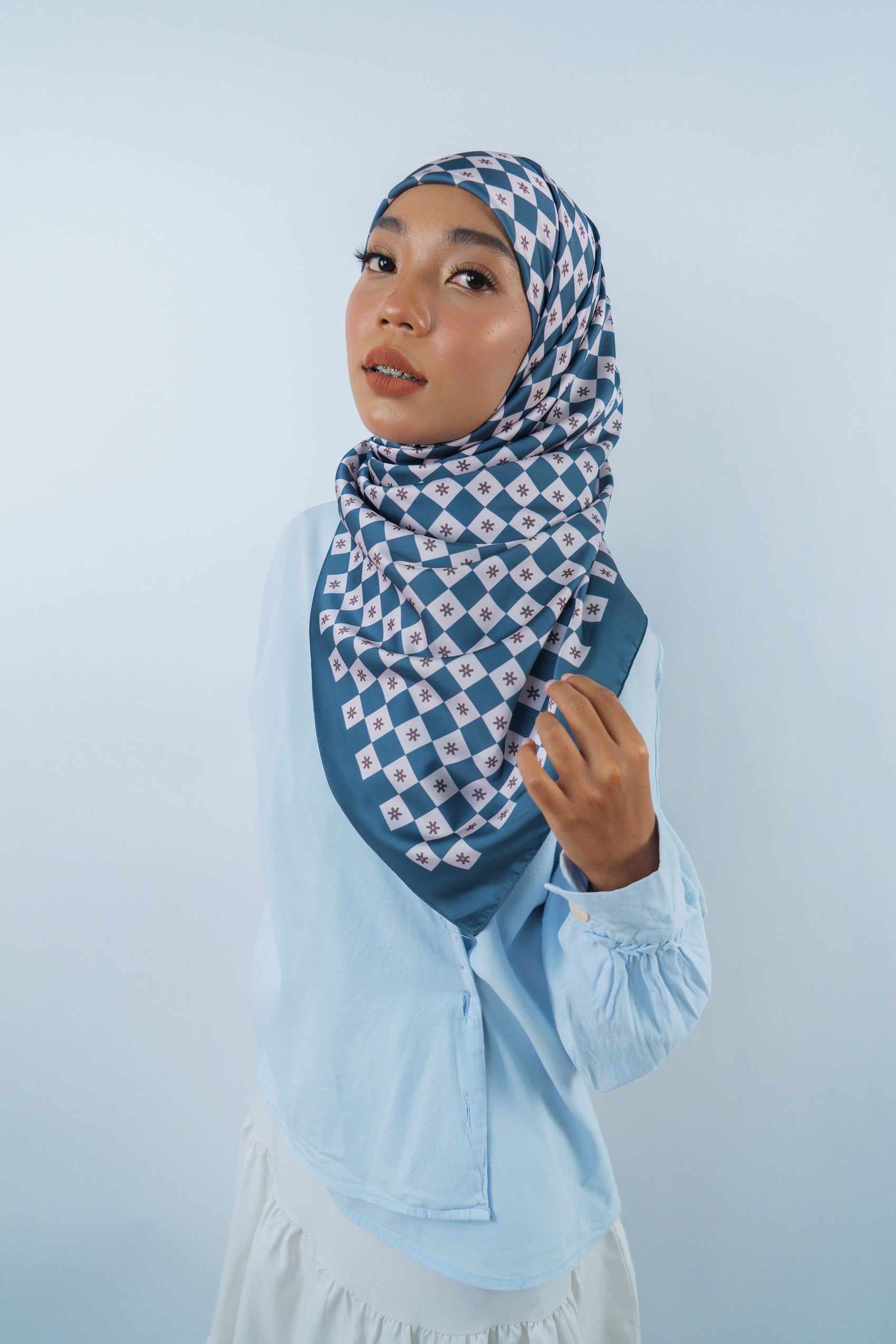 Monogram Square (Navy Blue)