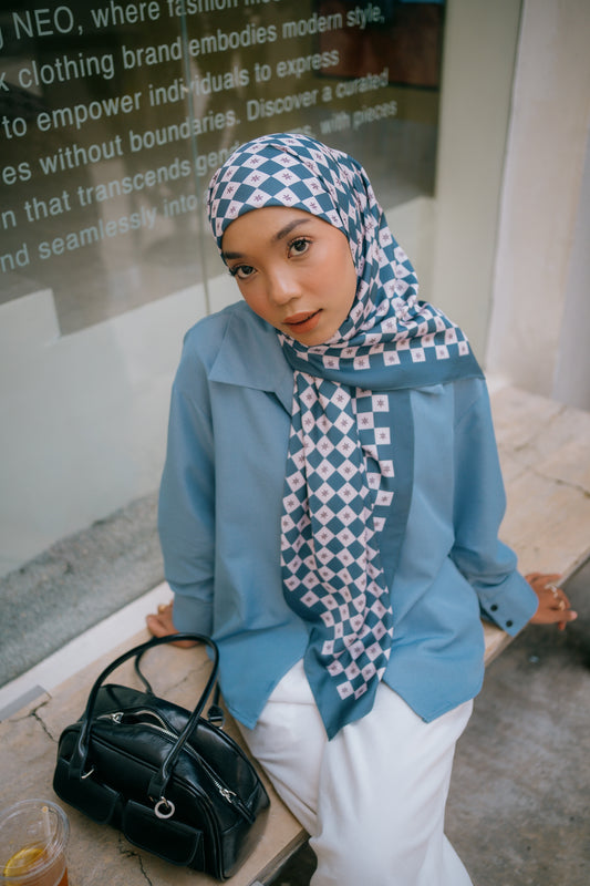 Monogram Square (Navy Blue)